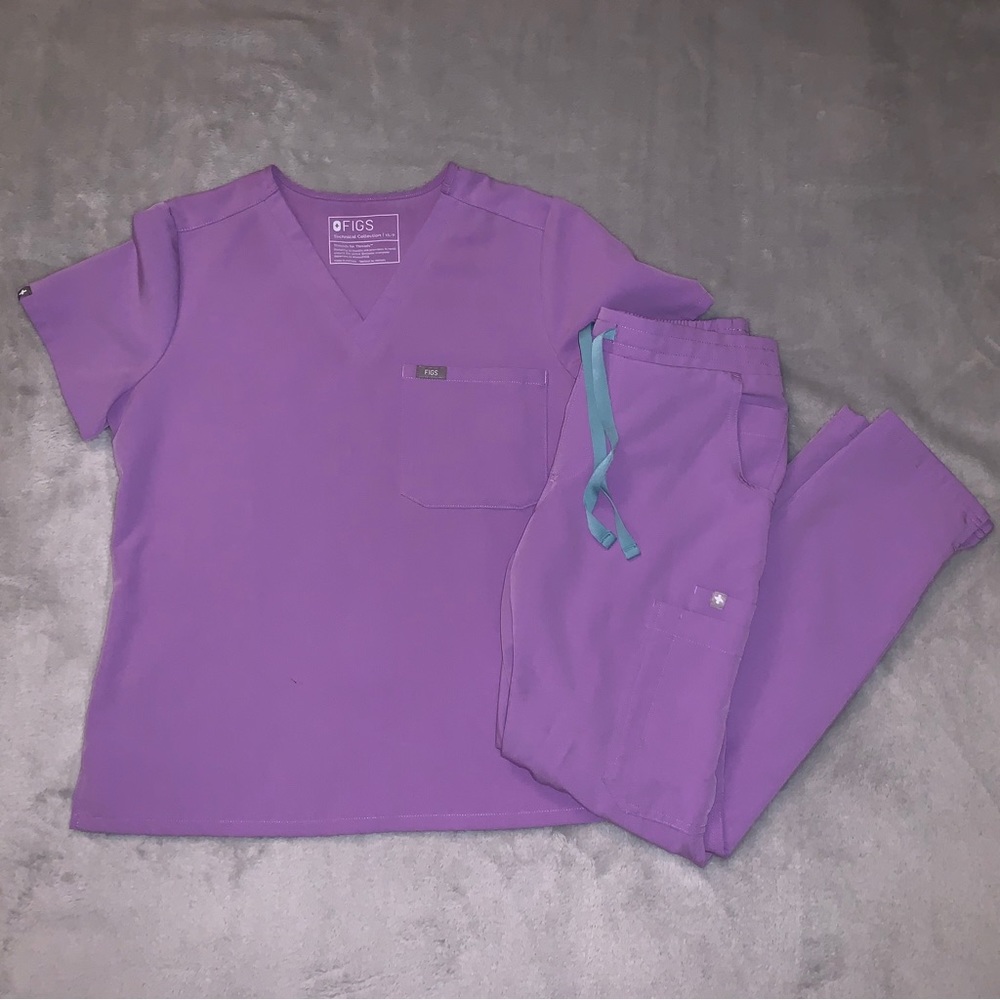 Figs Lilac Dawn Scrubs Set